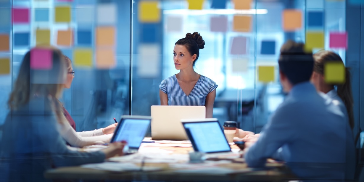 A photograph a QA retrospective board