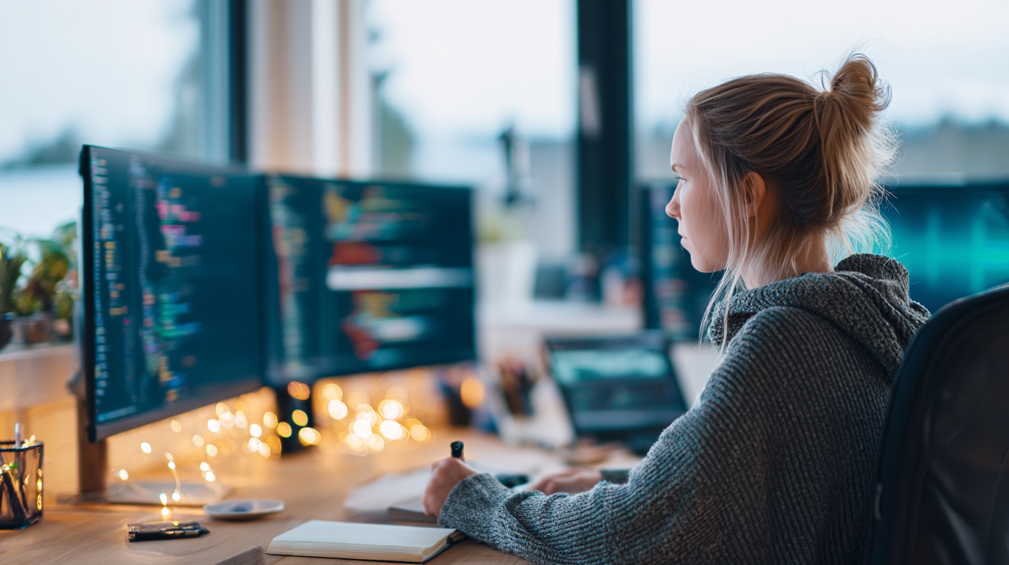 QA engineer reflecting on annual performance review